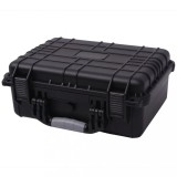 Valiza Protectie Echipamente Foto/Video vidaXL 40.6x33x17.4cm, Negru, Impermeabila, Anti-soc, Spuma Inclusa