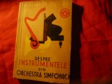 Alex Pascanu - Despre instrumentele din Orchestra Simfonica - Ed.1962 , 144 pag