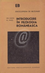 Introducere in filologia romaneasca foto