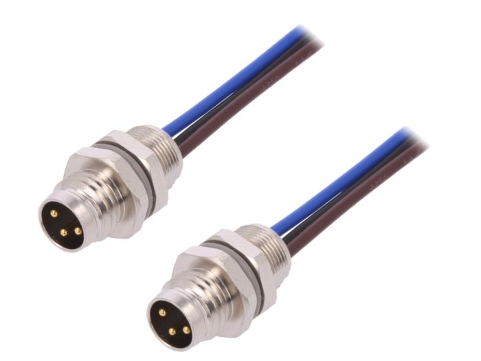 Conector M8 Tată 3-Pin IP67