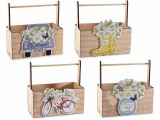 Cumpara ieftin Set 4 cosuri lemn multicolor 20x11x10 cm