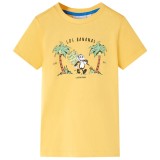 Tricou pentru copii, ocru deschis, 116 GartenMobel Dekor, vidaXL