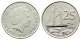 Insulele Cayman 2008 - 25 cents UNC