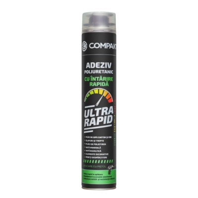 Adeziv poliuretanic cu intarire rapida, Compakt Ultra rapid, aplicare cu pistol, 750 ml foto
