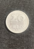Moneda 20 filler 1982 Ungaria, Europa