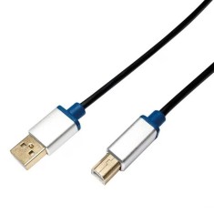 CABLU USB LOGILINK Pentru.imprimanta, USB 2.0 (T) la USB 2.0Type-B (T), 5m, gri, CU0009