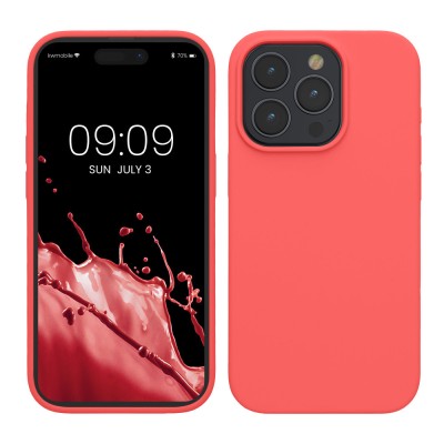 Husa Kwmobile pentru Apple iPhone 15 Pro, Roz, Silicon, KWM000020CC011C foto