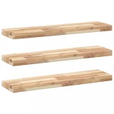 Cumpara ieftin Rafturi plutitoare 3 buc. 100x20x4cm lemn masiv acacia netratat