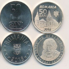 SV * Romania LOT 2 x 50 BANI 2016 * COMEMORATIVA + UZUALA UNC din fasic