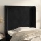 vidaXL Tăblie de pat cu aripioare, negru, 83x16x118/128 cm, catifea 3119332