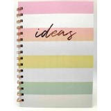 Agenda A5 Anker, Spirala Rose Gold, Nedatata, Liniata Dictando, Coperta Carton - Design Pastel
