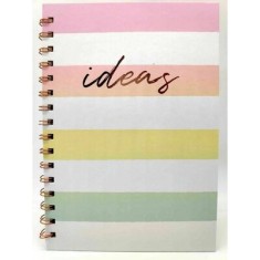 Agenda A5 cu spirala Rose Gold