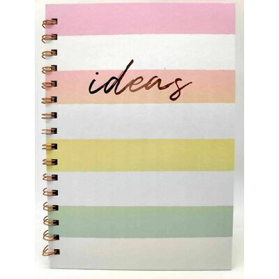 Agenda A5 cu spirala Rose Gold foto