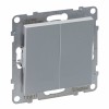 Intrerupator dublu revenire Legrand Suno aluminiu 721317