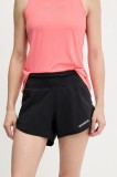 Rossignol pantaloni scurți de antrenament SAPA culoarea negru, cu imprimeu, high waist, RLNWP15