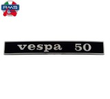 Sigla scris &quot;Vespa 50&quot; spate Vespa 50 R (69-83) 2T AC 50cc