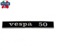 Sigla scris &amp;#039;Vespa 50&amp;#039; spate Vespa 50 R (69-83) 2T AC 50cc foto