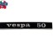 Sigla scris &quot;Vespa 50&quot; spate Vespa 50 R (69-83) 2T AC 50cc
