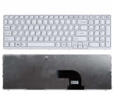 Tastatura laptop noua Sony SVE15 White Frame White US