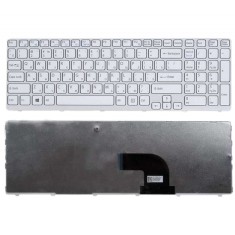 Tastatura laptop noua Sony SVE15 White Frame White US