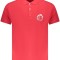 Trussardi Tricou polo barbati, cu imprimeu grafic, Regular fit, Rosu (Marime: L)