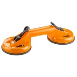 Ventuza dubla pentru geamuri NEO Tools, sustinere 80 kg