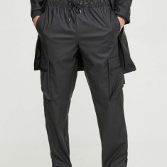 Rains pantaloni de trening 18850 Pants culoarea negru, neted