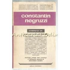 Constantin Negruzzi Interpretat De: - Vasile Alecsandri, Gheorghe Bulgar etc.