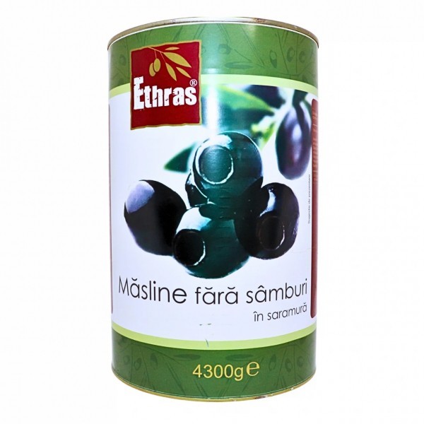 Masline negre fara samburi in saramura Ethras 2kg MGR28969