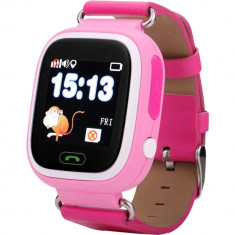 Smartwatch Copii, Display TFT Color, GPS, SIM, Apel SOS, Control Parental, SeTracker 2 APP, Roz foto