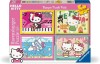 PUZZLE HELLO KITTY BUMPER PACK 4X100, Ravensburger