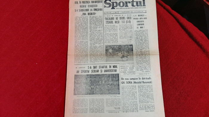 Ziar Sportul 7 10 1974