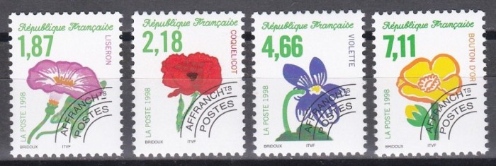 Franta 1998 - Flori - Pre-anulate, MNH