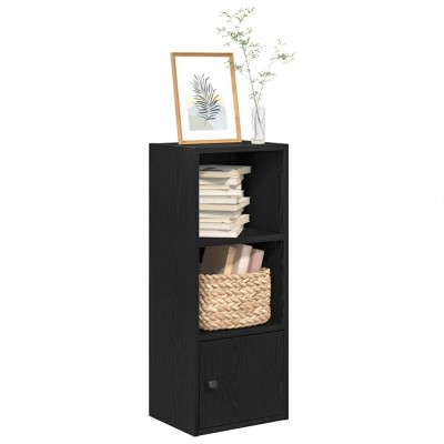 vidaXL Bibliotecă Stejar negru 31x24x77 cm Lemn prelucrat 860329 foto