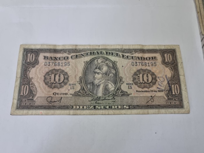 bancnota ecuador 10 s 1988 (ls)