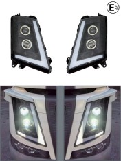 Set faruri LED stanga + dreapta cu faza scurta, faza lunga si lumini de zi DRL pentru VOLVO FH4 FM4 2012+ ОЕМ 21221130, 22239219, 22239254, 21221135,