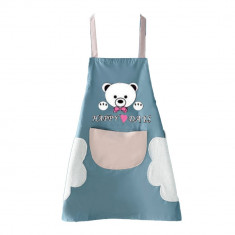 Sort de bucatarie Pufo Happy Bear, sort pentru gatit, marime universala, albastru