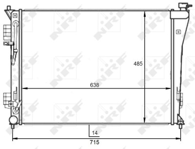 NRF 59097 Radiator, racire motor foto
