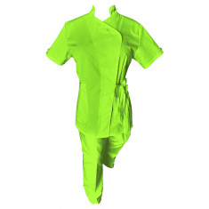 Costum Medical Pe Stil, Verde Lime, Model Andreea - 3XL, L