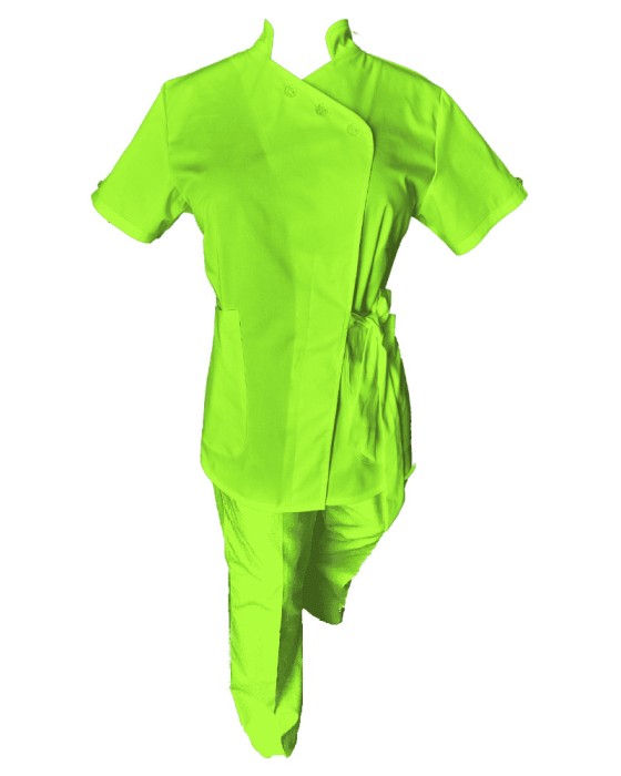 Costum Medical Pe Stil, Verde Lime, Model Andreea - XL, XS