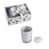 Set 2 lumanari, candela, Craciun in cutie cadou BM &Oslash; 5 x 6 H
