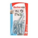 Diblu fischer metal cu carlig pentru cavitati HM 5x37 WH K, set 4 buc