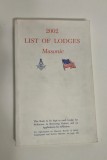 Masonerie Lista Lojilor Masonice Carte in limba engleza
