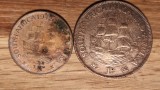 R10 Africa de sud -set colectie vapoare panze- 1/2 + 1 penny 1942 -bronz- George VI