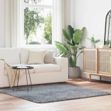 VidaXL Covor shaggy cu pom &icirc;nalt, NAVARRA, gri argintiu, 160x160 cm