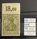 Germania Germania 60 Pfennig Margine Sus POR 18,00 MNH -A1000