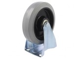 Roată de transport rigidă 200mm 350kg gumă TPE