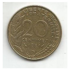 No(4) moneda - Franta - 20 Centimes 1981