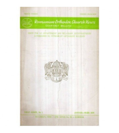 Antonie Ploiesteanul - Romanian Orthodox Church News - Quarterly