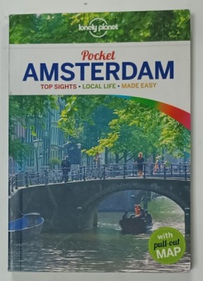 AMSTERDAM , POCKET GUIDE , LONELY PLANET 2013, LIPSA HARTA foto